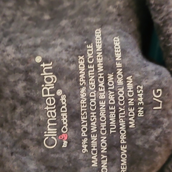 Climate Right Fuzzy Brushed Fleece Long-sleeved Shirt Layer - Picture 3 of 9
